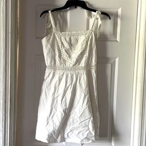 White linen dress